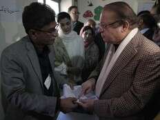 Ex-Pakistani Premier Nawaz Sharif strikes confident note in vote marred by rival’s imprisonment