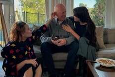 Bruce Willis seen celebrating Thanksgiving with daughters in rare photo