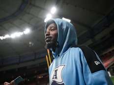 Argos' Janarion Grant says ’nothing personal’ about playing his old team in Grey Cup