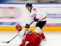 Connor Bedard scores 2 again as Canada downs Denmark at hockey worlds