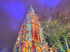 A glowing example of a community celebration