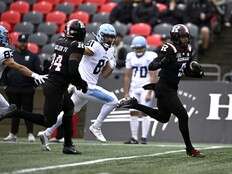 Damon Webb has two pick sixes as Redblacks thump Argonauts