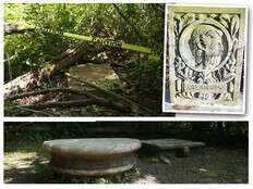 City Hall dumped 140-year-old Christopher Columbus artwork in woods