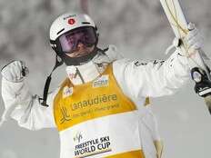 Canada’s Kingsbury claims silver in World Cup moguls in Livigno, remains at 98 wins