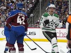 Johnston scores twice, Stars push Avs to brink of elimination with 5-1 win