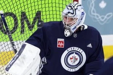 Awards would be nice, but Hellebuyck just happy Jets playing best hockey at right time  
