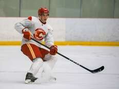 Flames prospect Sam Honzek ‘took a huge step’ in workouts with Martin Pospisil