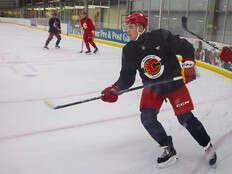 Flames prospect Hunter Brzustewicz has put in the work to make move to pros