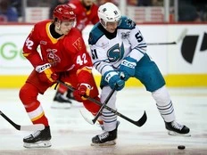 Sam Honzek at centre? Calgary Flames could see sneak-peek during world championship