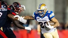 Bombers' Brady Oliveira tramples porous defence as Alouettes drop fourth straight