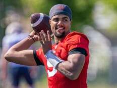 Alouettes QB Caleb Evans worked hard to improve passing this winter