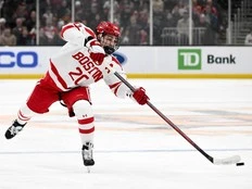 Top Canadiens prospect Lane Hutson has officially joined the team