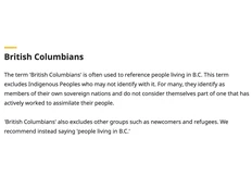 British Columbians told to stop using term 'British Columbians' because it's offensive now