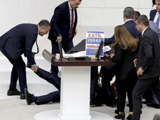 Video: Turkish MP says Israel won't escape 'wrath of Allah,' then suffers heart attack
