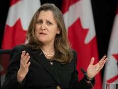 Chrystia Freeland defends carbon tax, dismisses leadership speculation