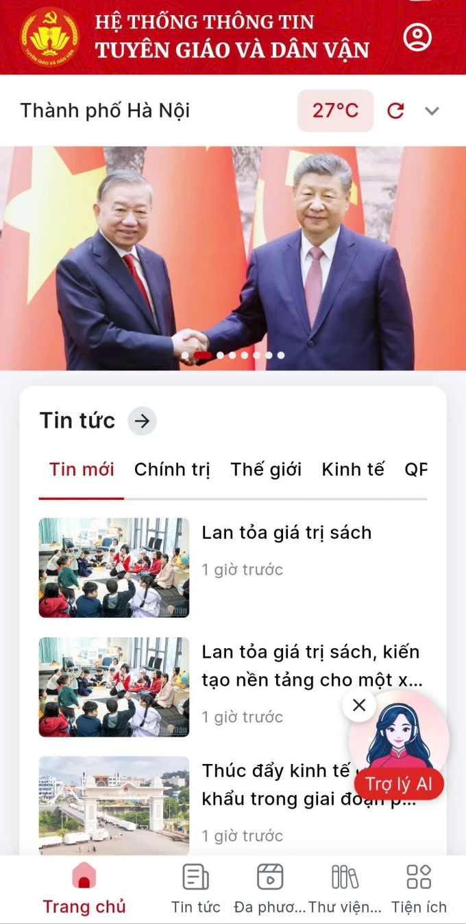 App Tuyên giáo Dân vận: Từ tuyên truyền sang quản trị số