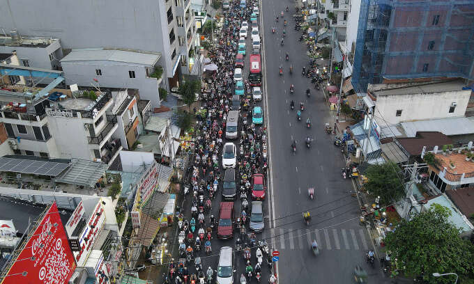 TP HCM bùng phát kẹt xe nghiêm trọng