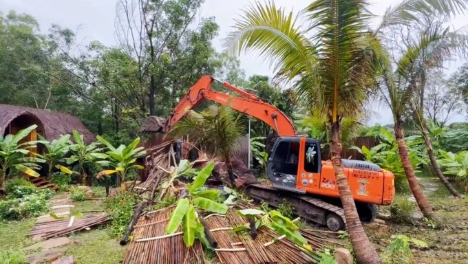 Khu du lịch xây trái phép trên núi ở Phú Quốc bị tháo dỡ