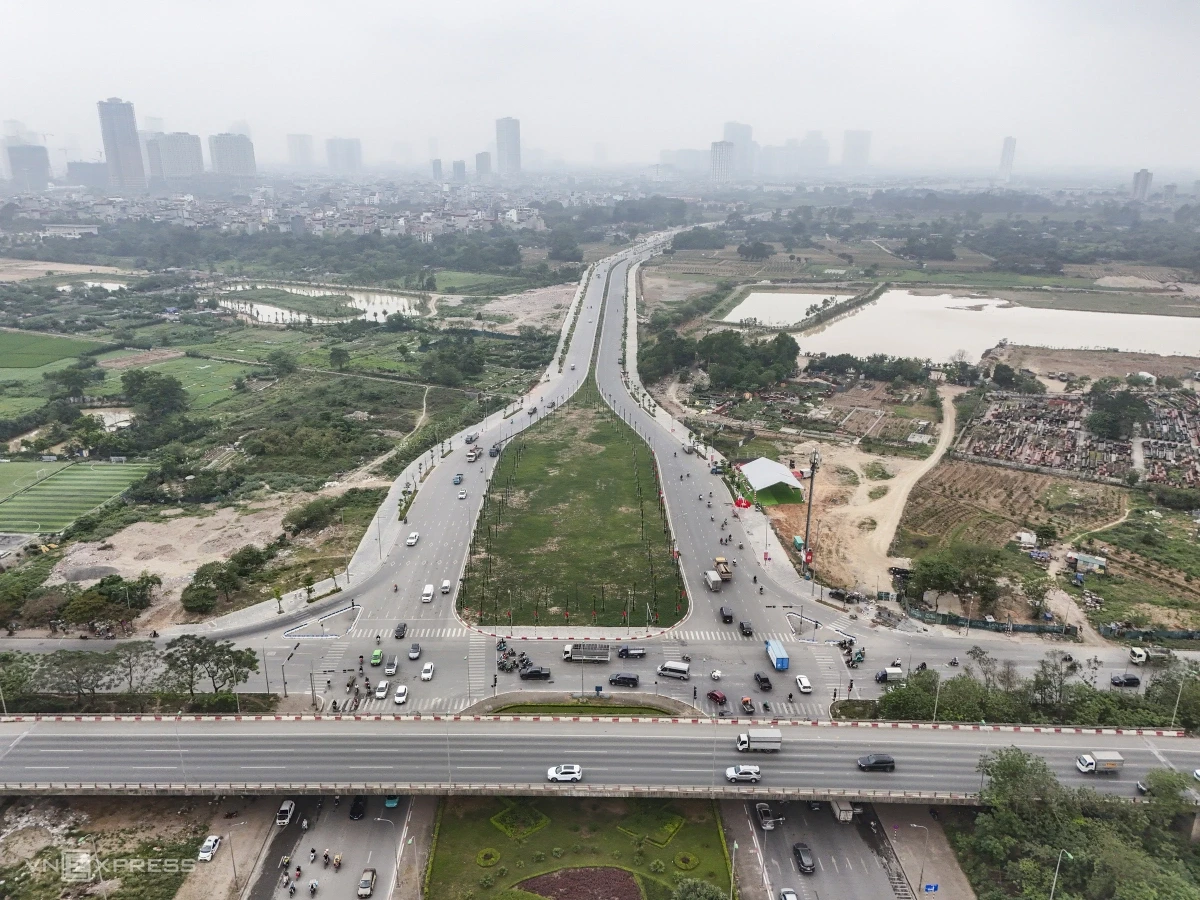 Đường Lê Quang Đạo kéo dài ở Tây Hà Nội được thông xe