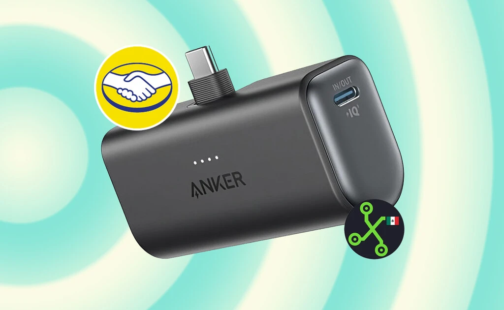 Esta compacta pila de respaldo Anker tiene 5,000 mAh de capacidad y carga rápida por menos de 560 pesos en Mercado Libre