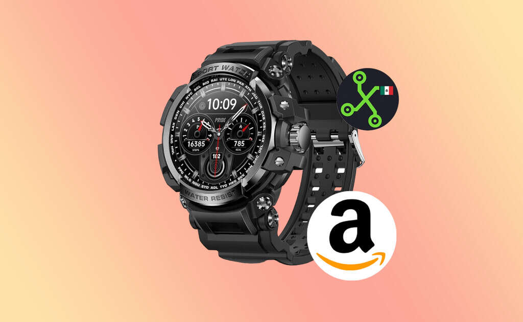 Amazon hace posible que este smartwatch, con batería de hasta un mes y monitores de salud y ejercicio, ahora cueste menos de 600 pesos 