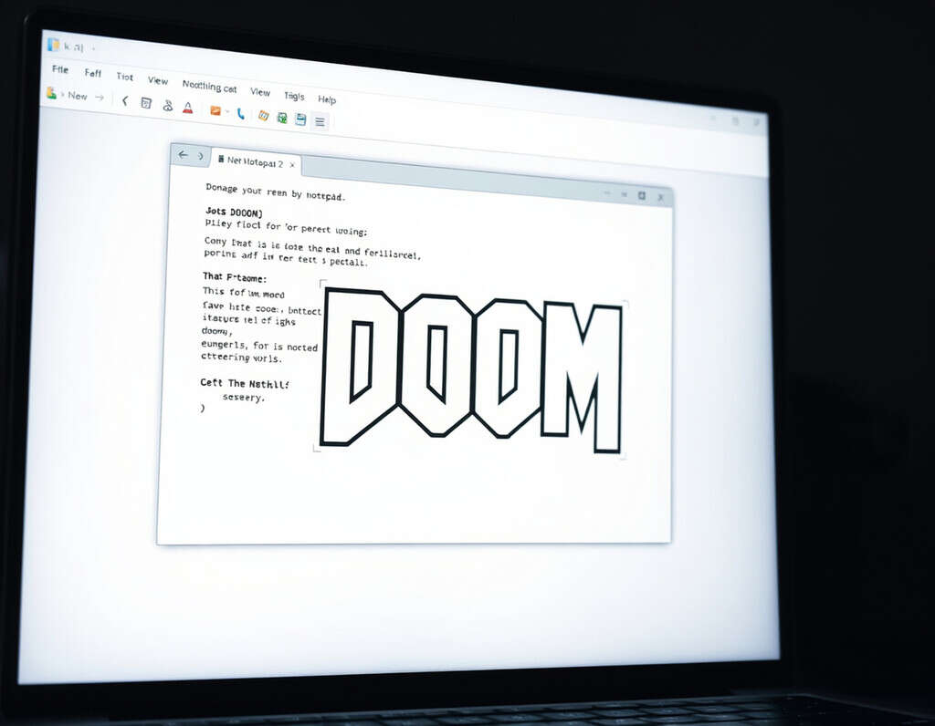 La genialidad de ejecutar 'Doom' en el Bloc de Notas asombró hasta a su creador y es una reflexión sobre el papel de la tecnología 