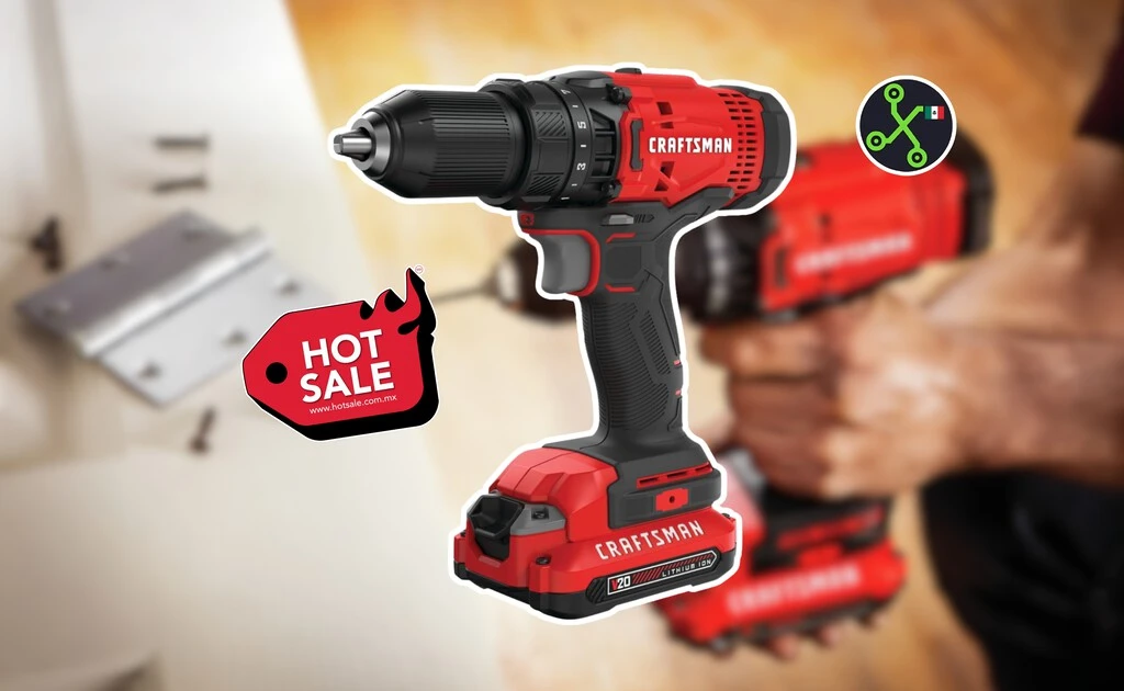 Amazon remata este taladro inalámbrico CRAFTSMAN en poco más de 1,000 pesos por Hot Sale 2026: incluye batería y cargador 