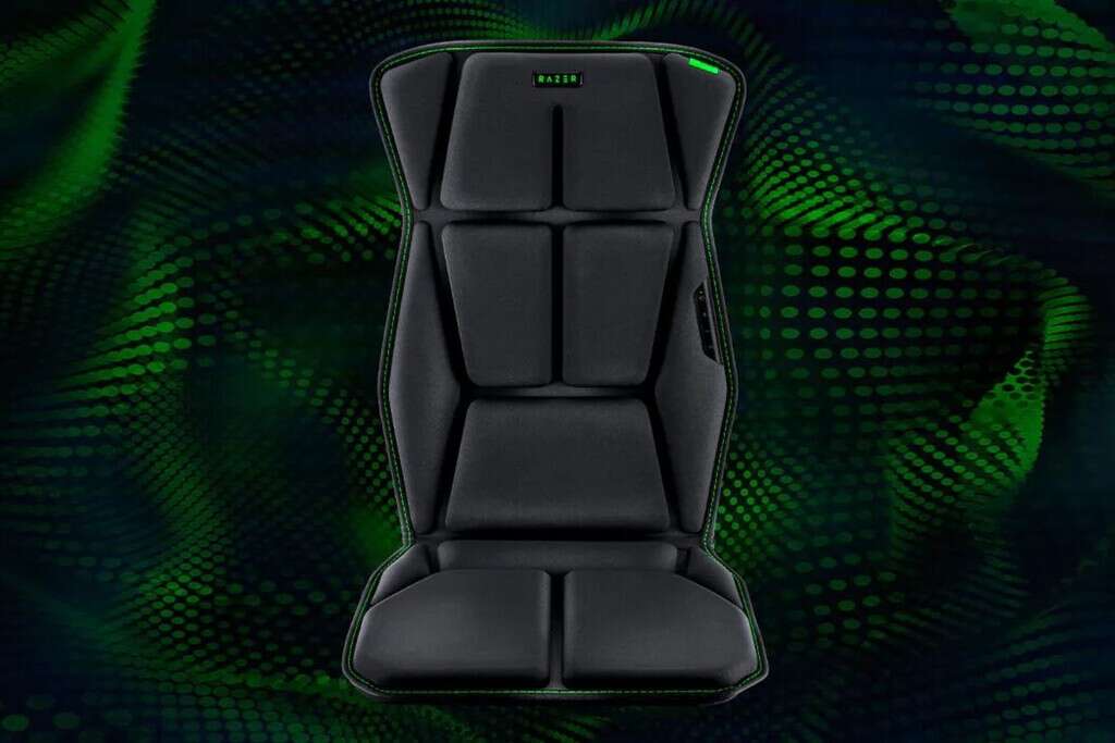 Razer quiere convertir cualquier silla en el accesorio gamer definitivo con este cojín con vibración háptica: precio y lanzamiento en México 