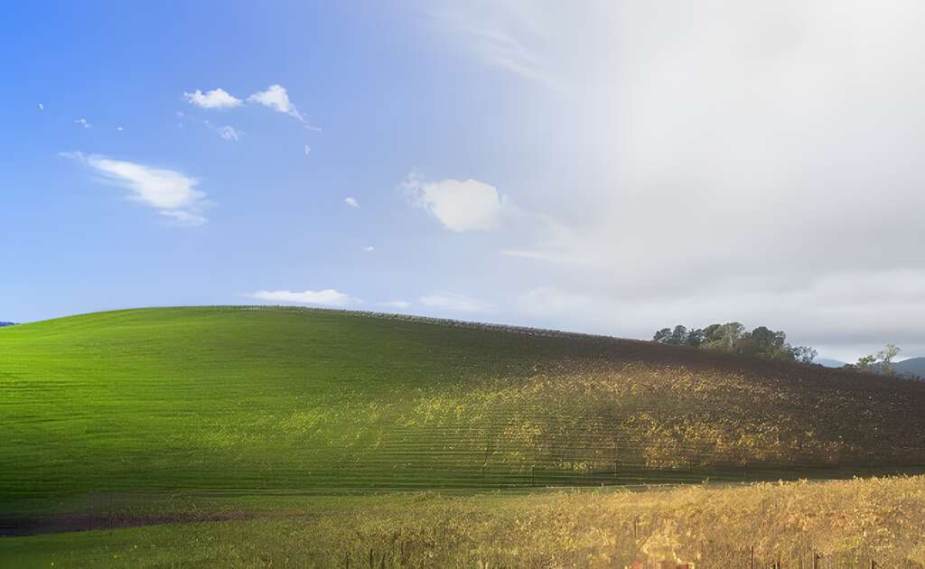 Así está la mítica colina de Windows XP, 28 años después. El cambio es alucinante 