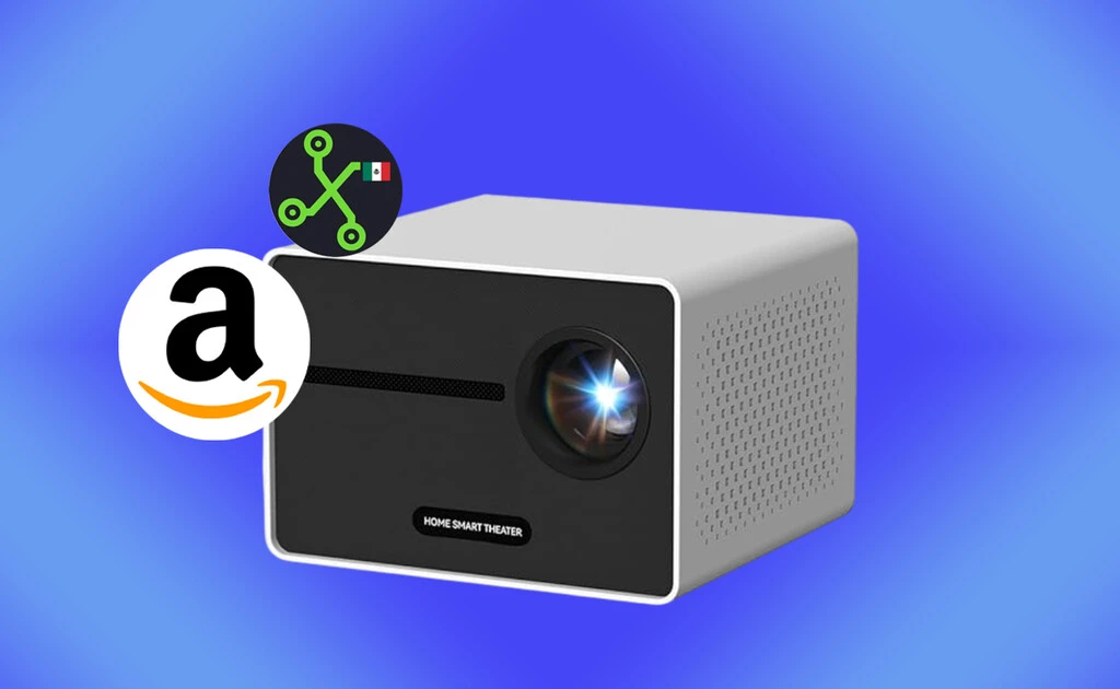 Amazon tiene este mini proyector portátil en menos  de 1,350 pesos, perfecto para que armes tu propio cine en casa 