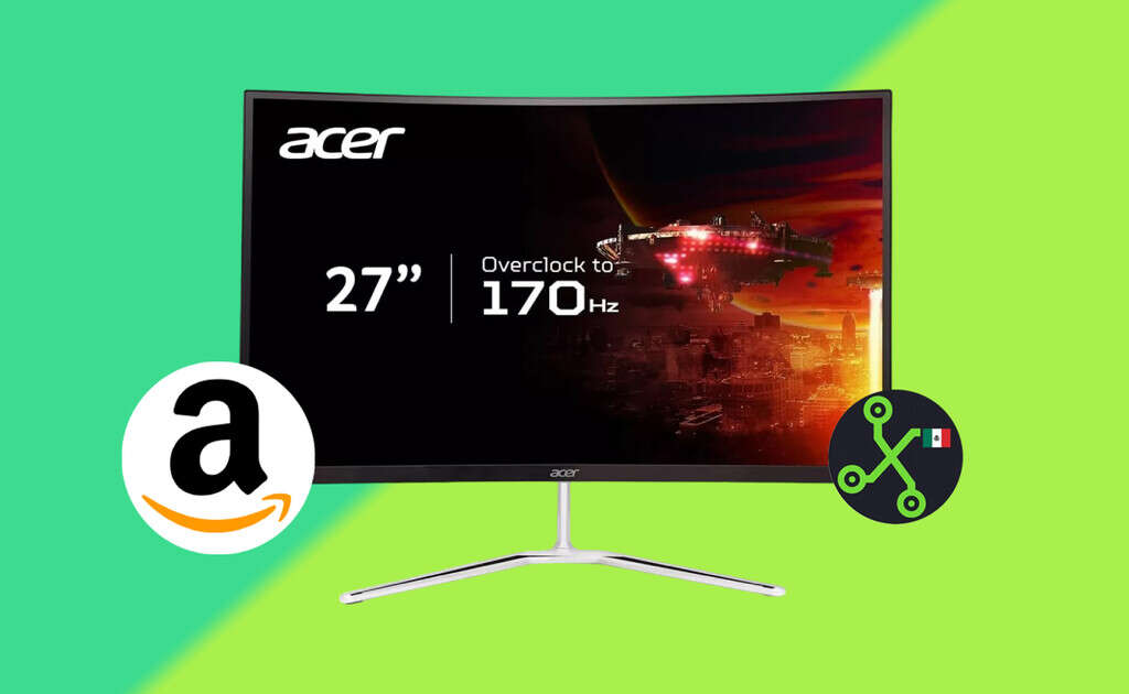 El precio de este monitor gamer curvo Acer se hunde en Amazon: tasa de 170 Hz y AMD FreeSync Premium por menos de 3,000 pesos y con 12 MSI 