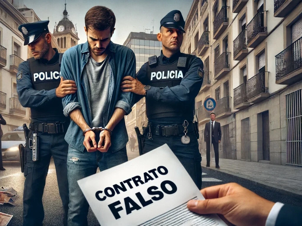 Detenido en Vigo por vender contratos falsos a extranjeros y así permitirles obtener permiso de residencia. Exigía miles de euros 