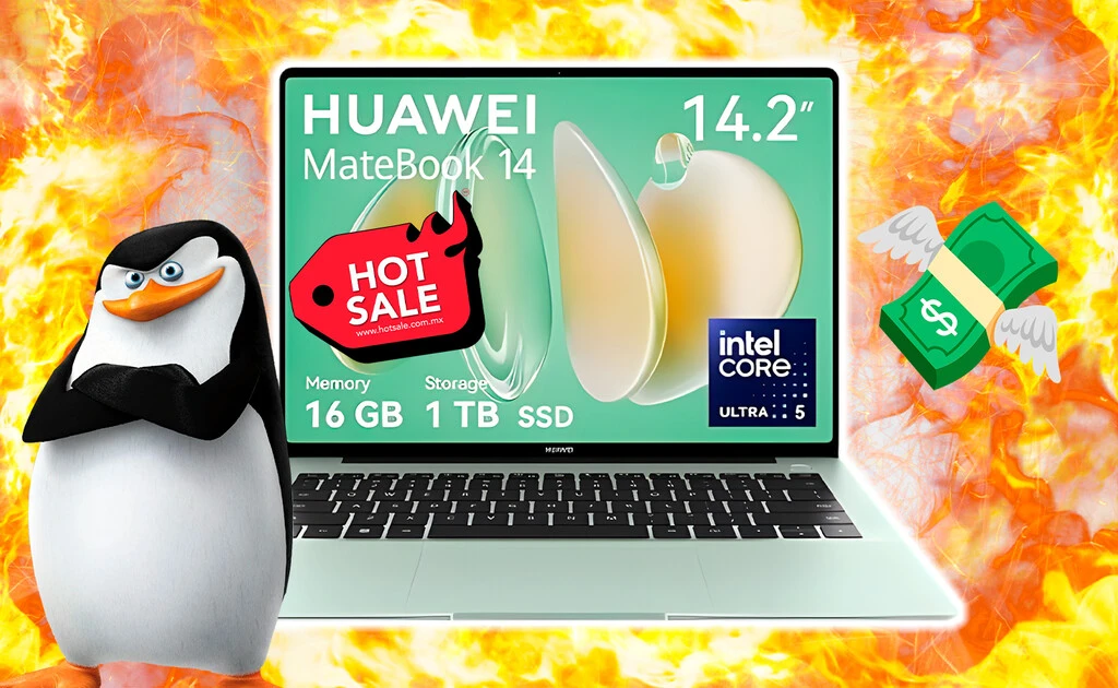 Laptop Huawei MateBook 14 con 16 GB de RAM, 1 TB de almacenamiento con precio de fuego con este descuento en Hot Sale 2025 