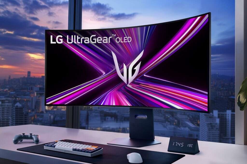 Se dobla, es de 45 pulgadas y tiene resolución mayor a 4K, este es el nuevo y enorme monitor OLED gamer de LG 