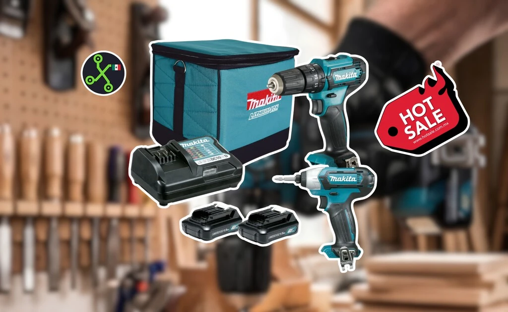 Amazon remata este kit de rotomartillo y atornillador de impacto inalámbricos Makita por Hot Sale 2026: incluye dos baterías y estuche 