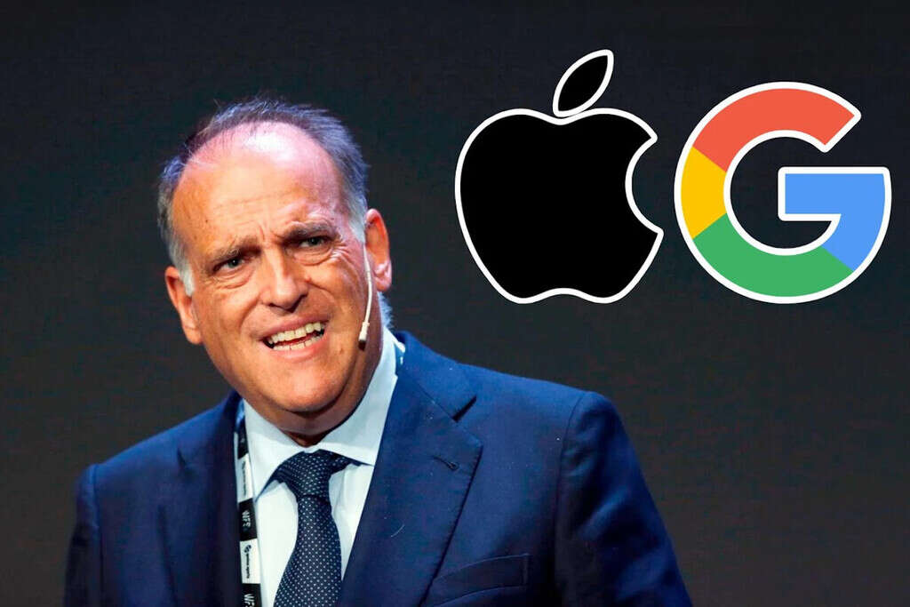 'Google, Apple y Amazon nos roban': Javier Tebas acusa a las grandes tecnológicas de ser cómplices de la piratería en el fútbol