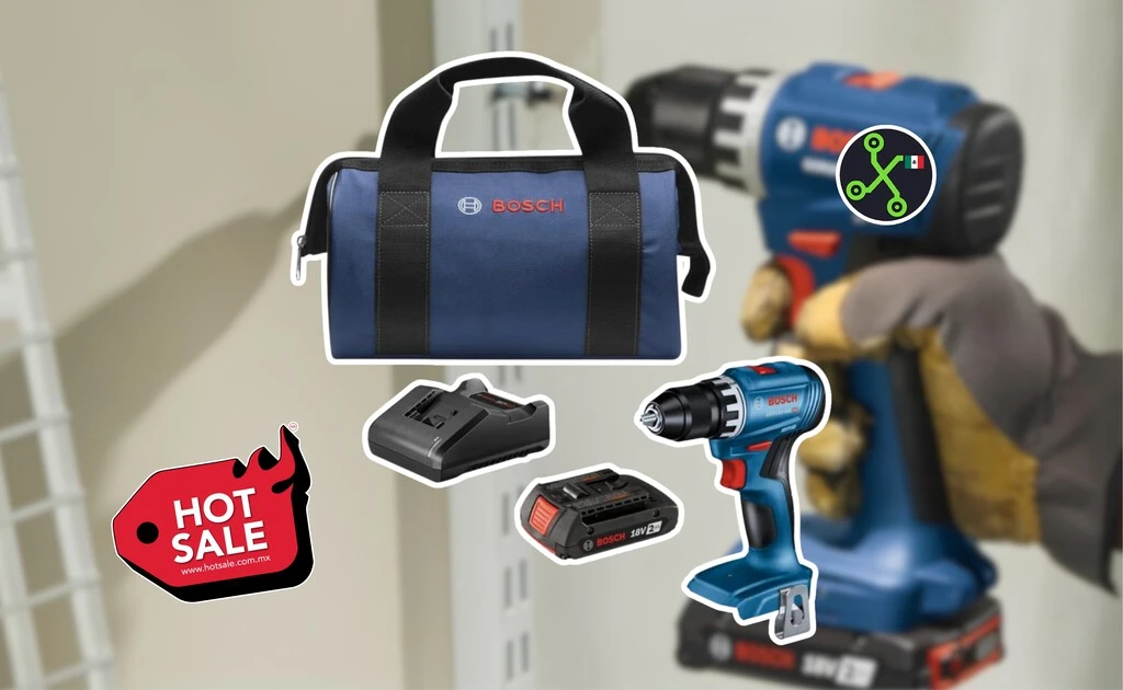 Amazon remata este taladro inalámbrico Bosch por Hot Sale 2026: incluye batería y bolsa de herramientas 