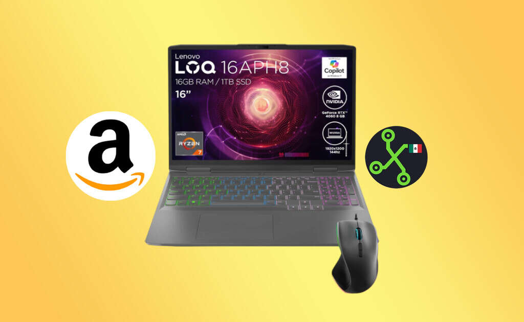 Oferta de escándalo en Amazon: 15,000 pesos de descuento para esta laptop gamer Lenovo que incluye una RTX 4060 y 16 GB de RAM