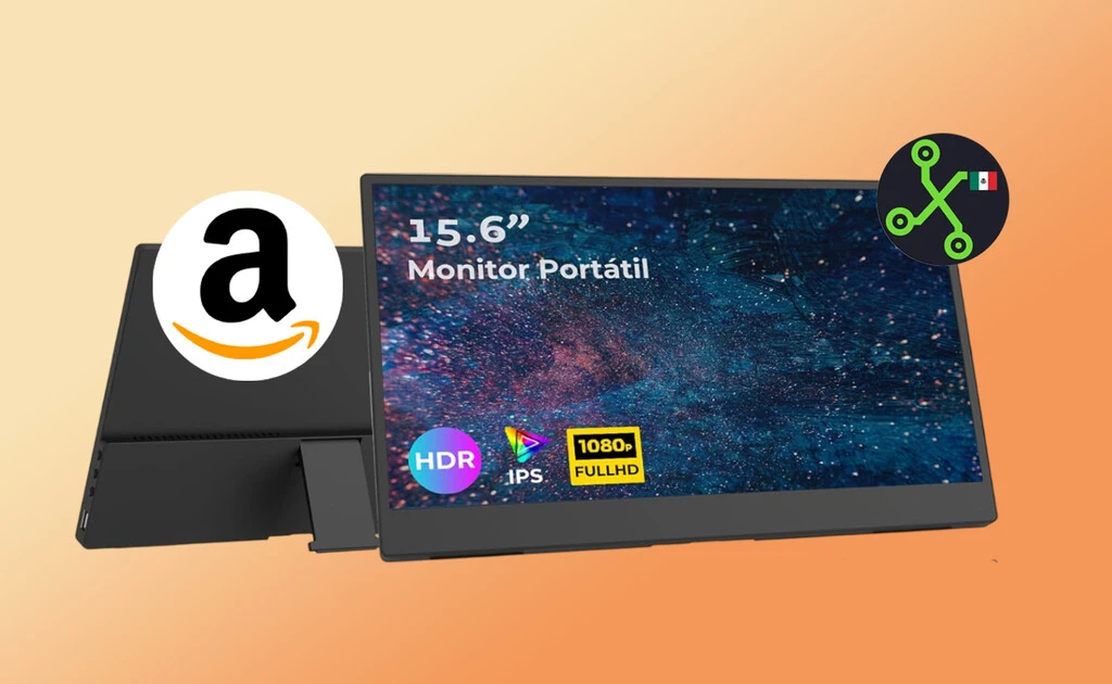 Amazon tiene este monitor portátil: cuesta menos de 1,500 pesos y es compatible con PC, consola y hasta celular 