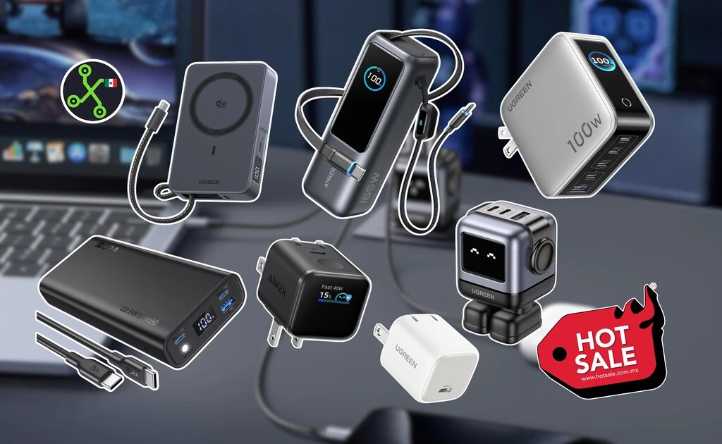 Amazon remata power banks y cargadores por Hot Sale 2026: para celulares, tablets y laptops con más de 50% de descuento 
