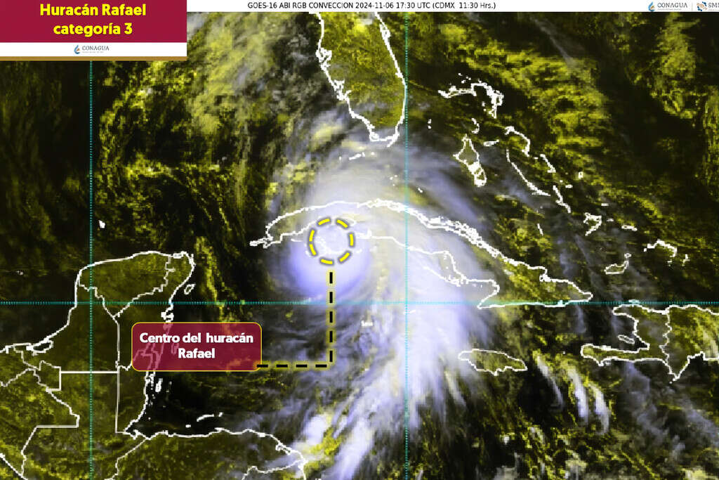 Se llama Rafael y es huracán categoría 3: estos serán los efectos que tendrá en México