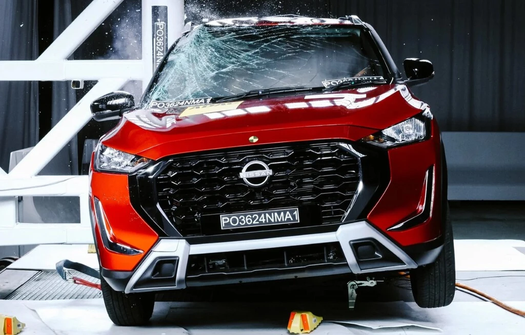 Nissan chocó voluntariamente dos Magnite antes de llegar a México: ahora tiene cinco estrellas de seguridad 