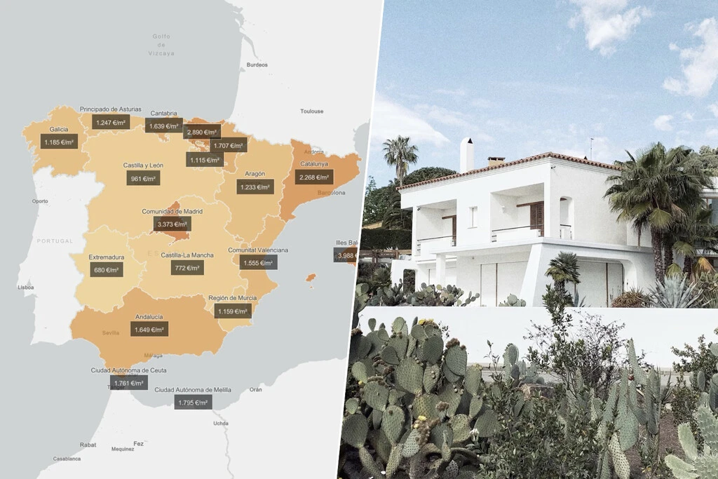 Este mapa de los notarios muestra gratis el precio real de las viviendas de tu código postal y de cualquier parte de España 