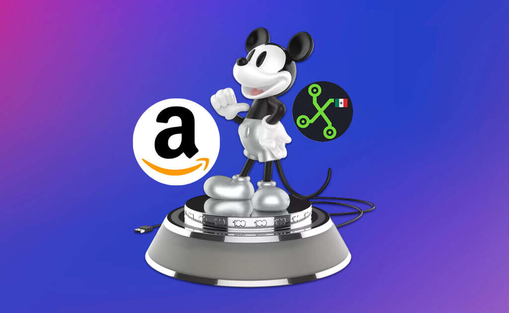 Esta hermosa lámpara de Mickey Mouse celebrando los 100 años de Disney está de nuevo en liquidación con Amazon