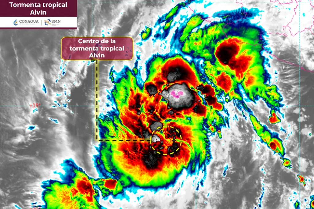 El ciclón tropical Alvin ya es oficial en el Pacífico: esta es su trayectoria y efectos previstos en México 