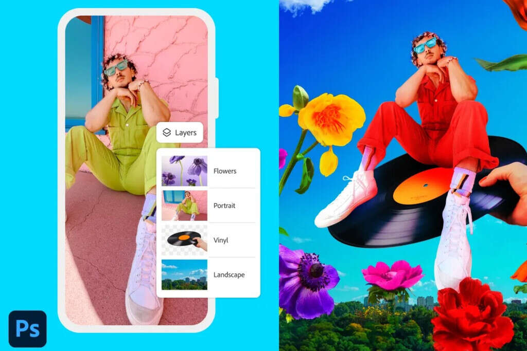 Photoshop por fin llega a celulares con una versión que se pone a la par de su app para computadoras, con todo e IA 