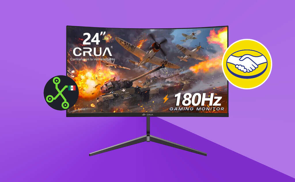 Por menos de 2,500 pesos en Mercado Libre puedes conseguir este monitor curvo de 24 pulgadas para llevar tu juego al siguiente nivel 