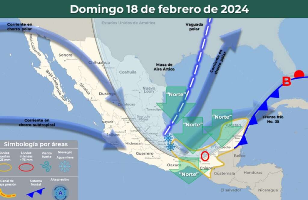 Una masa de aire ártico invadirá México el fin de semana: habrá hasta -5 °C en el centro 