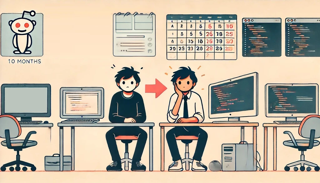 De no saber programar a ser programador en sólo 10 meses: esta fue la trayectoria de un usuario de Reddit 