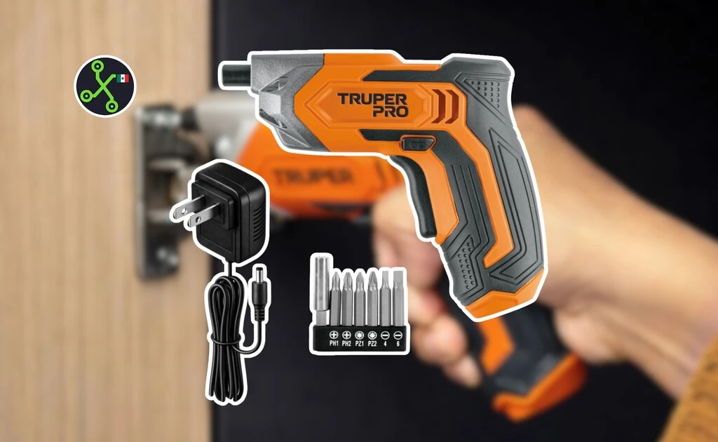 Amazon puso este destornillador inalámbrico Truper en solo 325 pesos: es recargable, tiene luz LED e incluye set de puntas 